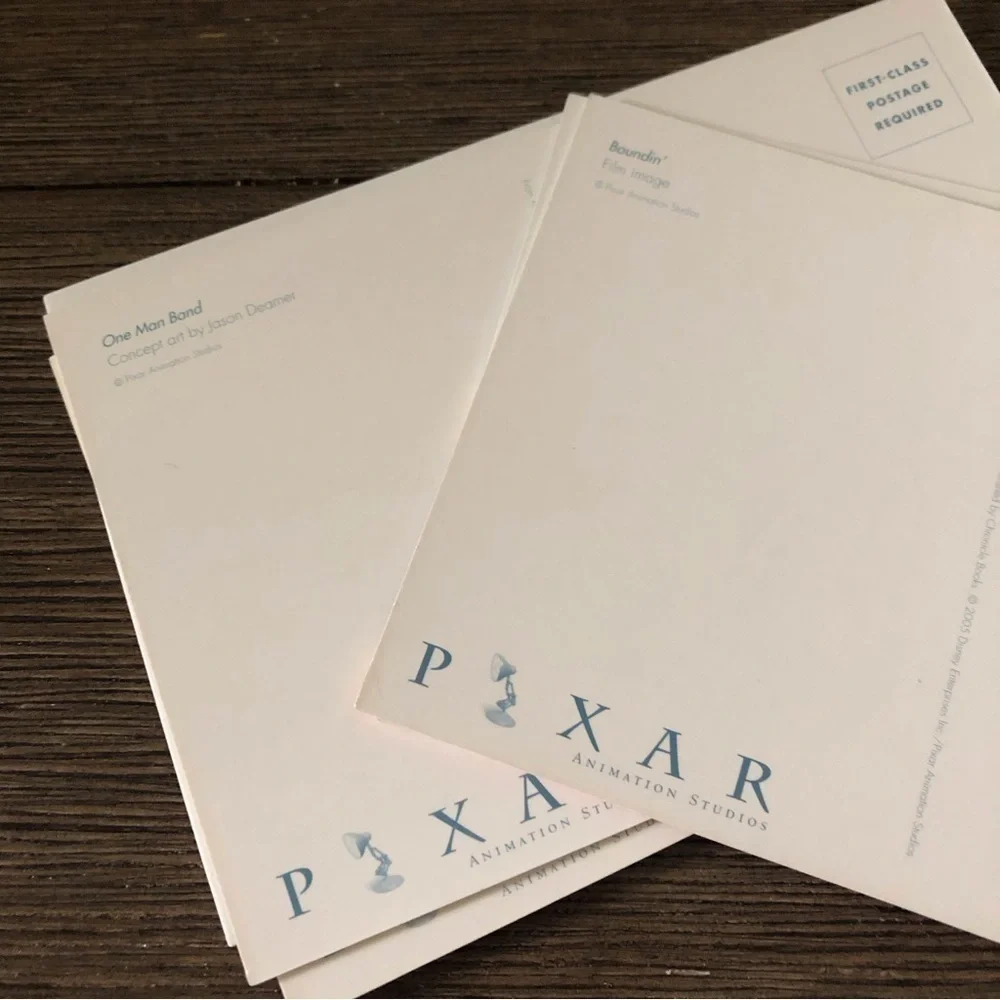 Disney Pixar Shorts Postcards: One Man Band, Boundin 5 pack